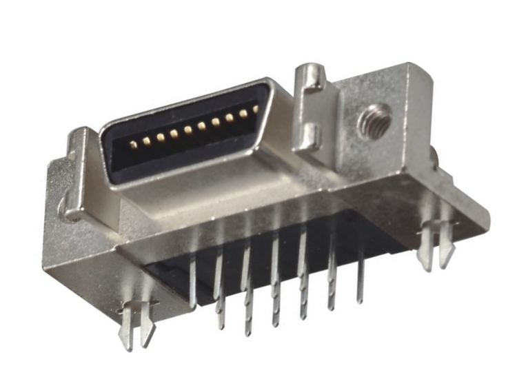 SCSI Connector HPDB Type Female R A PCB Mount 14 20 26 36 50 68 100 Pins Manufacturer Supplier